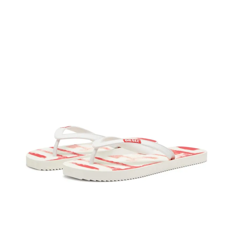 DIESEL Sa Rio Flip Flops Men's Red White-3