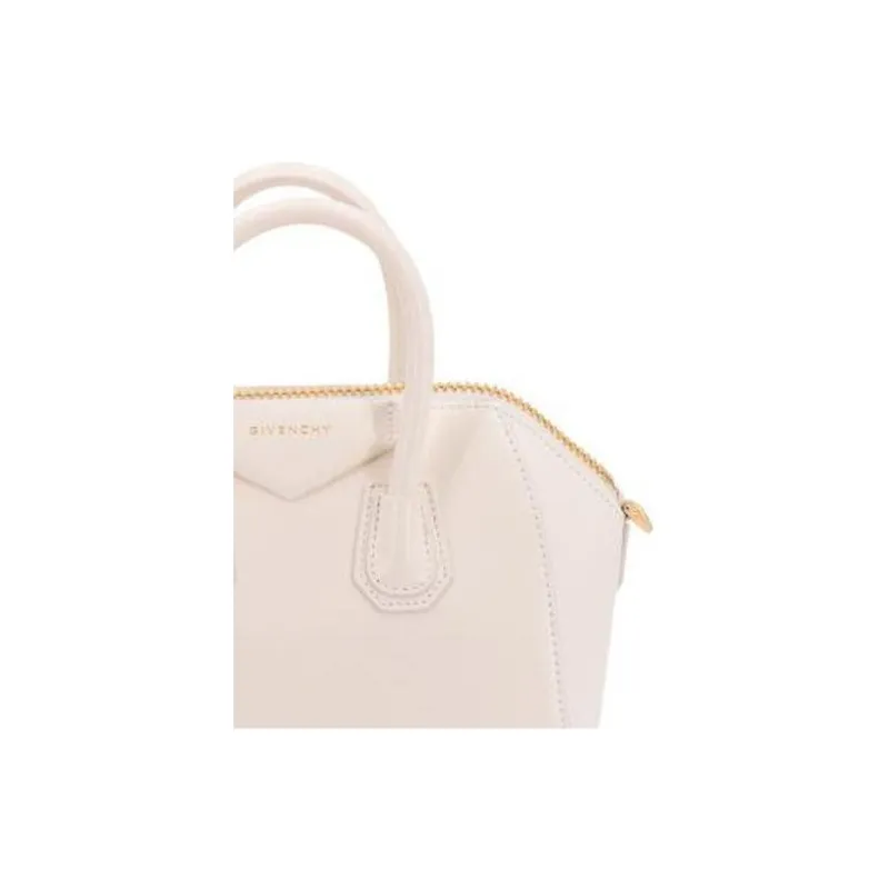 Givenchy Leather Shoulder Bag Crossbody Bag Handbag Regular Women's White-4