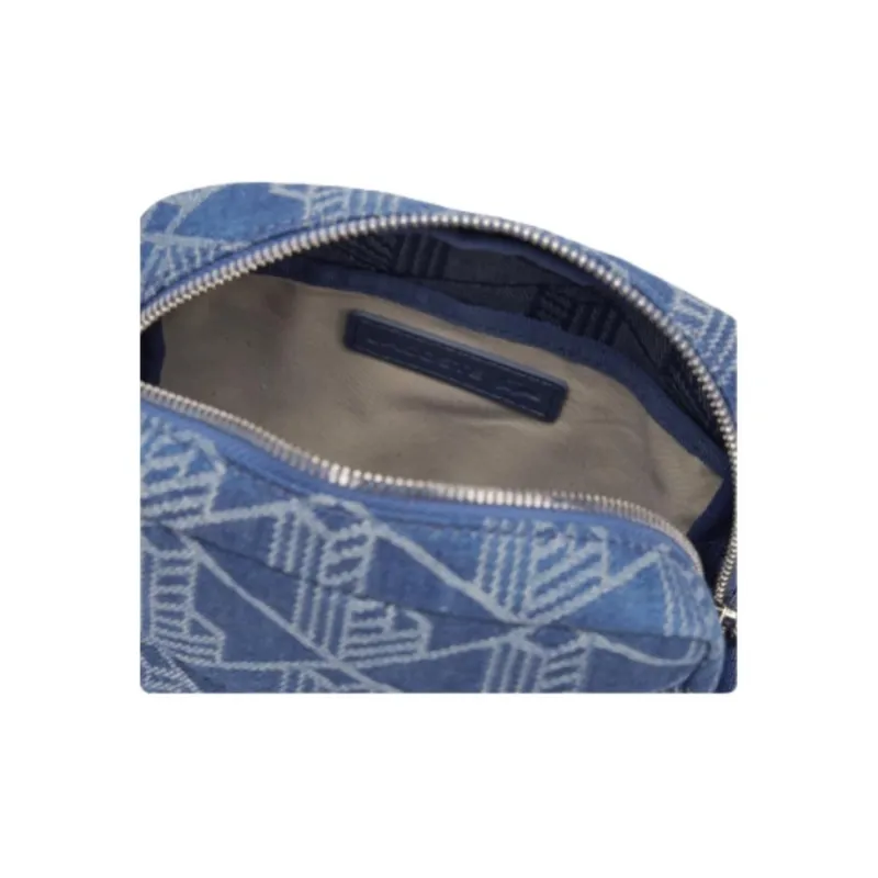 LACOSTE Fabric Shoulder Bag Crossbody Bag Unisex Blue-3