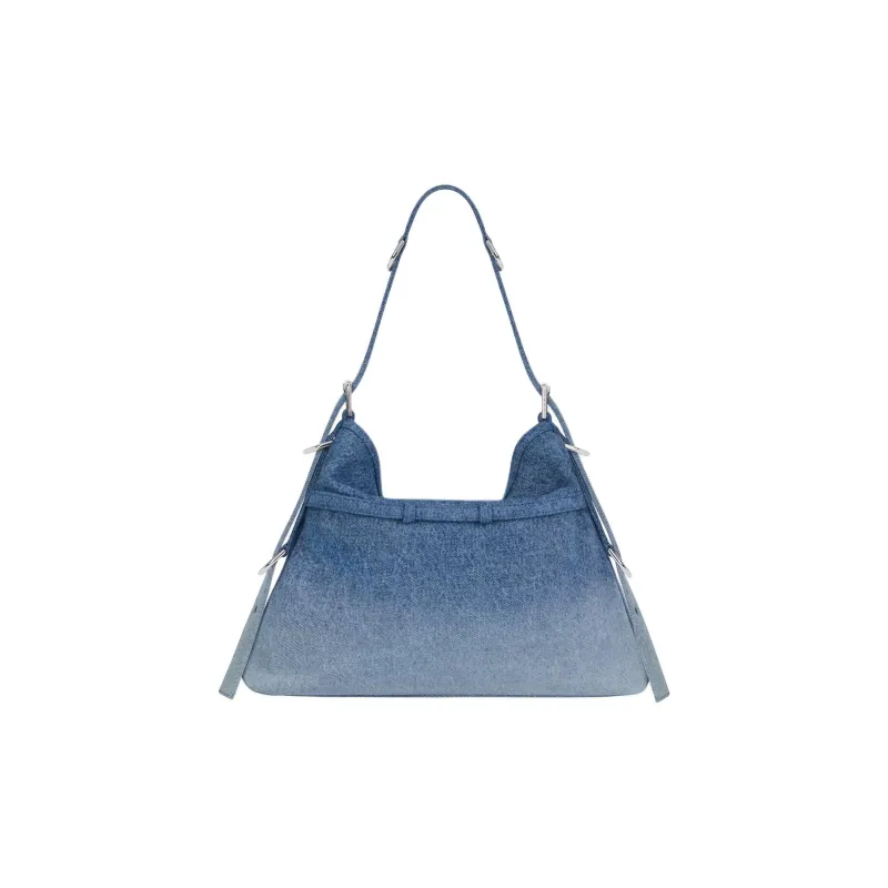 Givenchy Voyou Cotton Shoulder Bag Regular Women's Blue-2