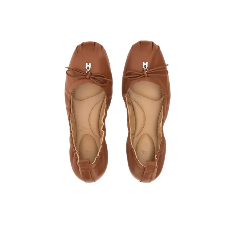 HOGAN H684 Casual Single Shoes Women's Brown-4