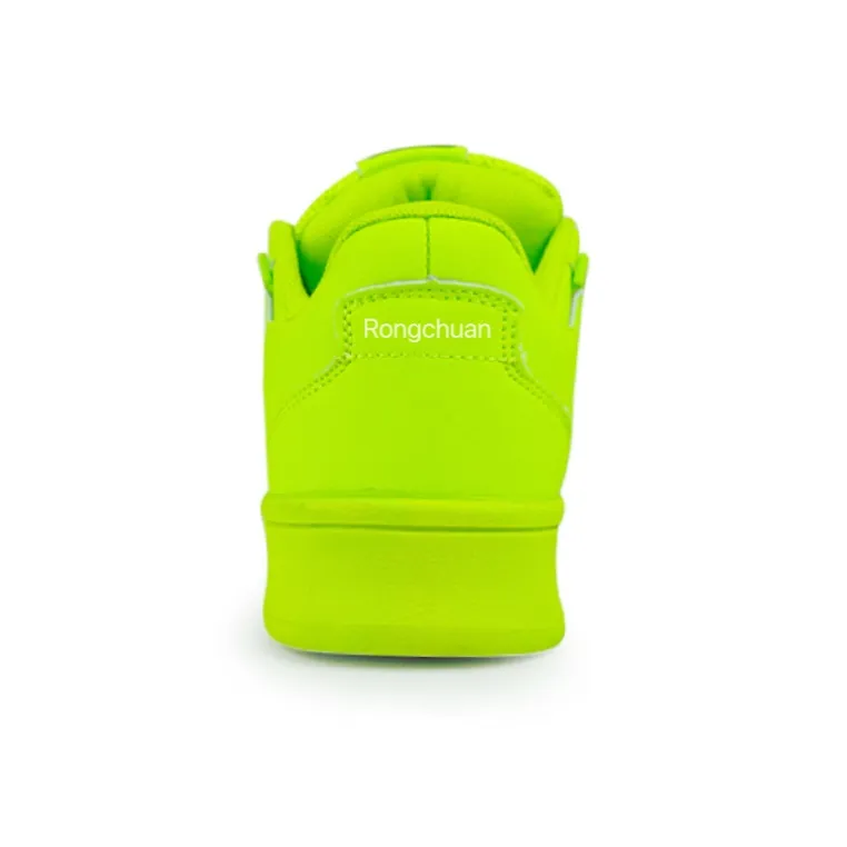 Rongchuan Slip-Resistant Water-Resistant Wear-Resistant Lightweight Low-Top Skateboard Shoes Unisex Fluorescent Teal-3