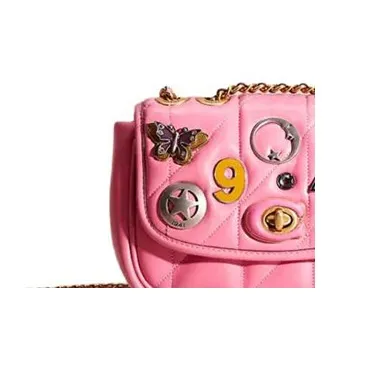 COACH Pillow Madison Nappa Leather Crossbody Bag, Shoulder Bag Regular Women's Pink-4