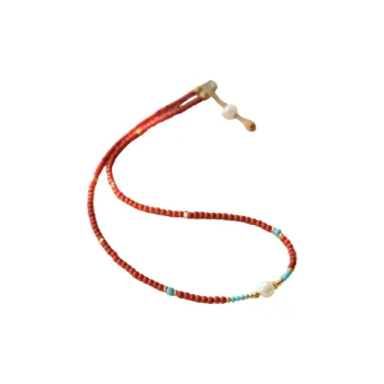 Oriental Jade South Red Agate Necklaces Women's