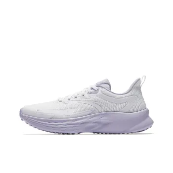 Anta Non slip Breathable And Wear resistant Low Top Casual Running Shoes Women's White Purple