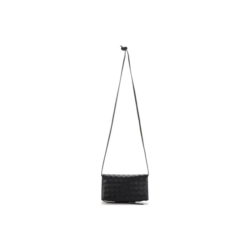Bottega Veneta Calfskin Shoulder Bag Women's Black-1