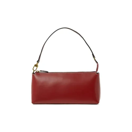 Staud Kaia Calfskin Shoulder Bag Women's Red