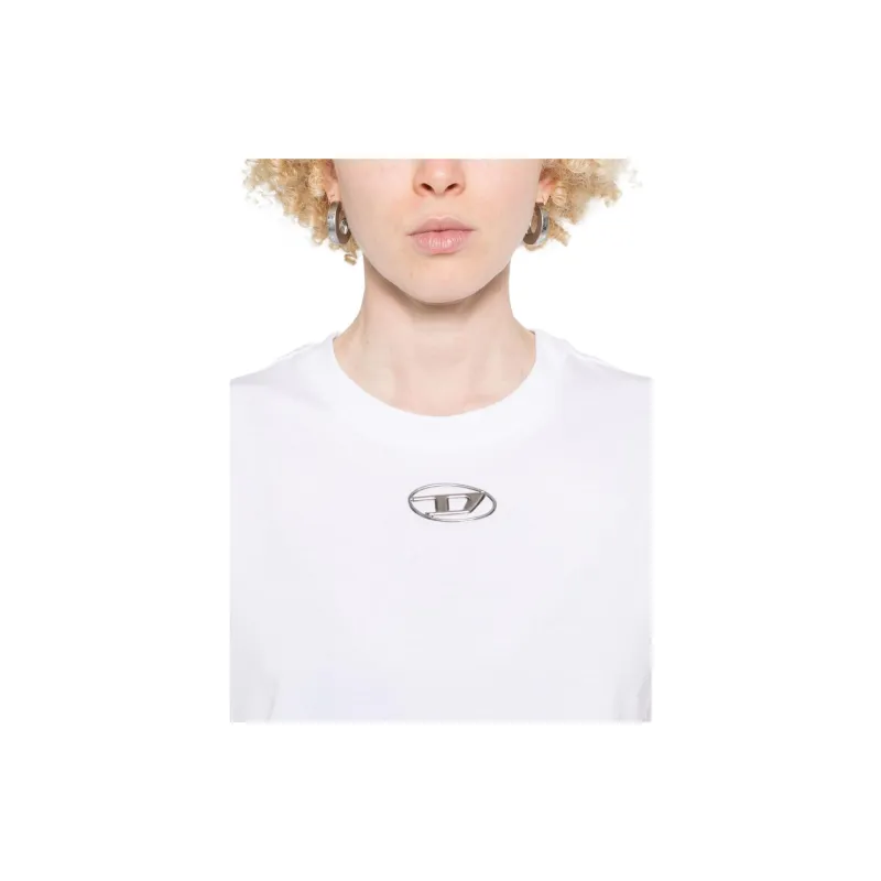DIESEL Oval D Logo Crewneck T Shirt-4
