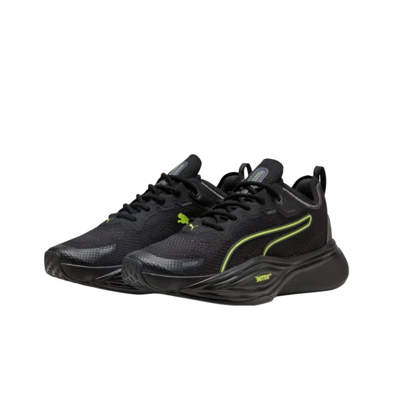 PUMA Pwr Nitro Anti Slip Wear Resistant Low Top Training Shoes Unisex Black-2