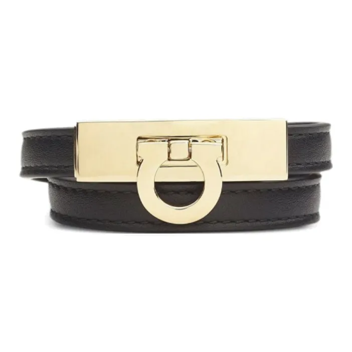 FERRAGAMO Metal Bracelets Women's Black-0