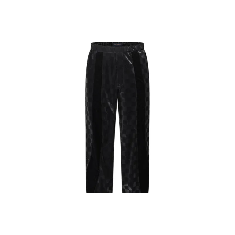 LOUIS VUITTON Flocked Damier Technical Track Pants-4