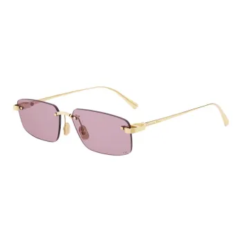DIOR Metal Square Sunglasses Women's Gold