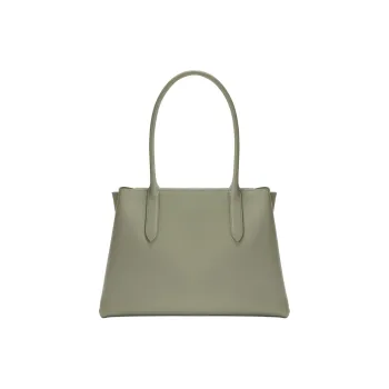 Furla Double Layer Calfskin Tote Bag Shopping Bag Shoulder Bags Large Size Women's Green