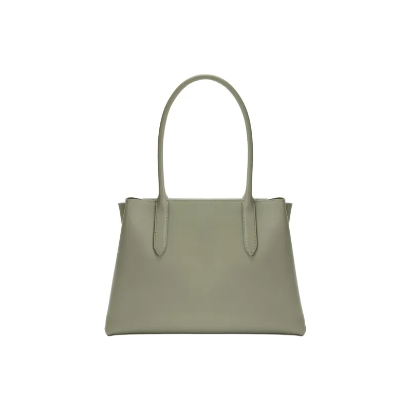 Furla Double Layer Calfskin Tote Bag Shopping Bag Shoulder Bags Large Size Women's Green-0