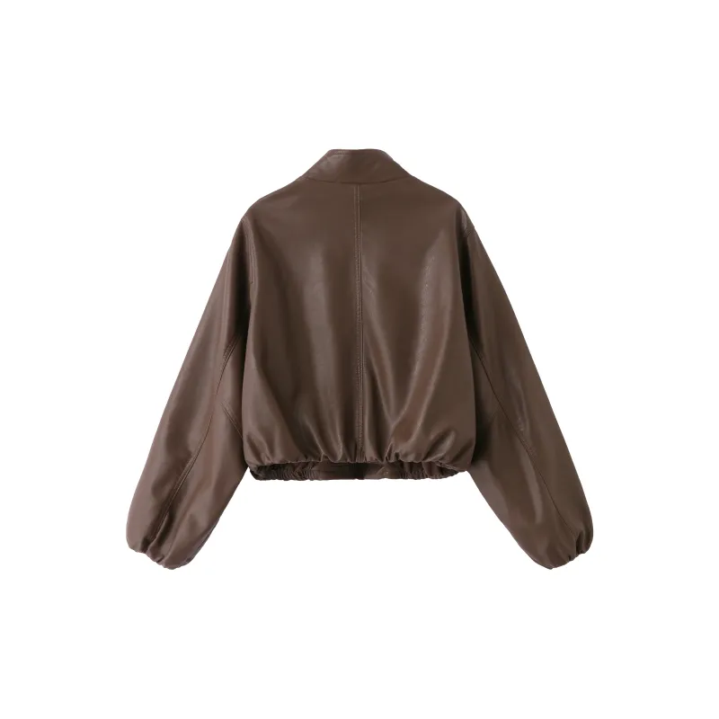 Yi Mengyuan Leather Jacket Women's-1