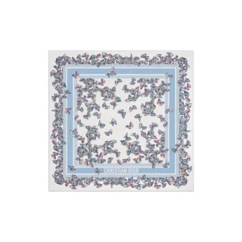DIOR Cashmere Shawls Women's Sky Blue