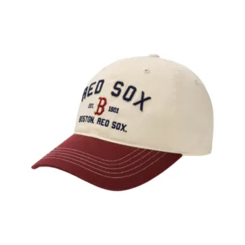 MLB 100% Cotton Baseball Caps Unisex Cream