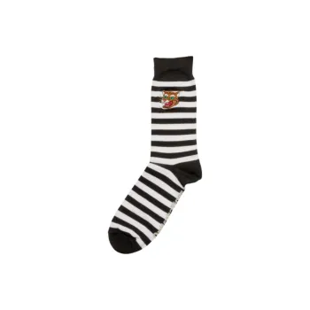 Onitsuka Tiger Mid Calf Socks Unisex 1 Pack Black/White