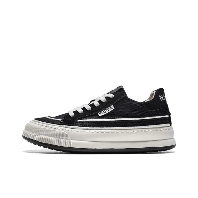 NAUTICA Canvas Shoes Women's Low Top Black-1