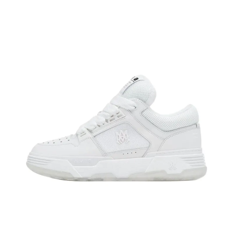 AMIRI MA 1 Low Top Skateboard Shoes Men's White-0