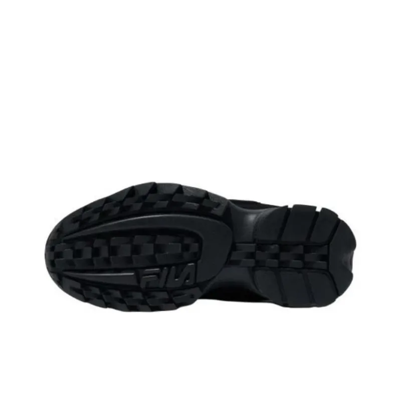 FILA Disruptor 2 Anti Slip Wear Resistant Low Top Running Shoes Unisex Black-5