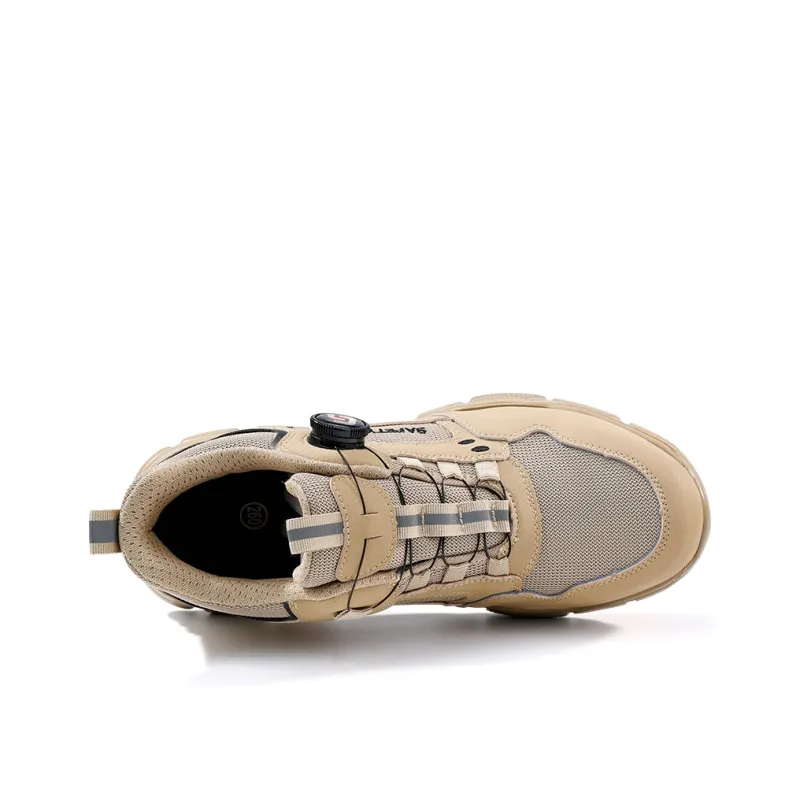 Blue Gull Shield Abrasion-Resistant Impact-Resistant Breathable Low-Top Outdoor Shoes Unisex Khaki-3