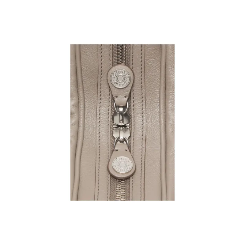 Acne Studios Calfskin One Shoulder Handbag Trumpets Women's Taupe-3