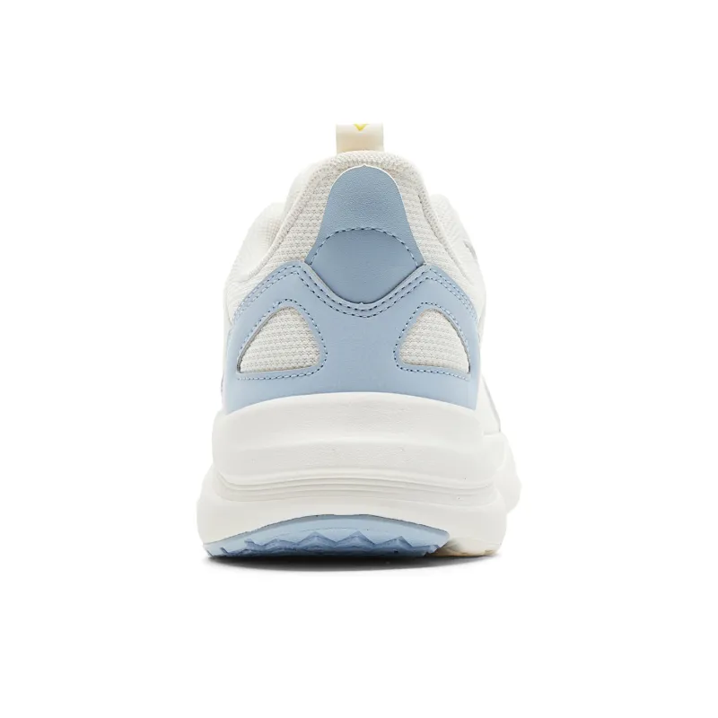 PEAK Cushioning Rebound Wear Resistant Breathable Slip Resistant Low Top Casual Running Shoes Men's Ivory Blue-4