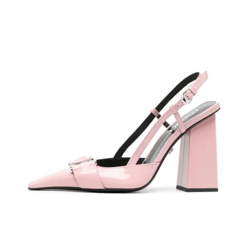 FANSIZHE Medusa Spool Heel High Heels 10.5cm Women's Pink