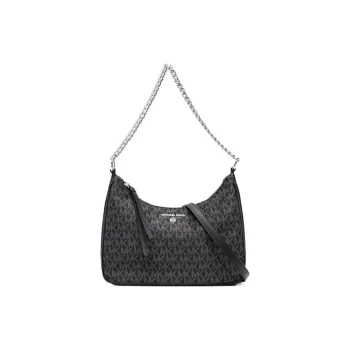 MICHAEL KORS Jet Set Charm Nylon With Calfskin Portable Crossbody Bag, Shoulder Bag Women's Black