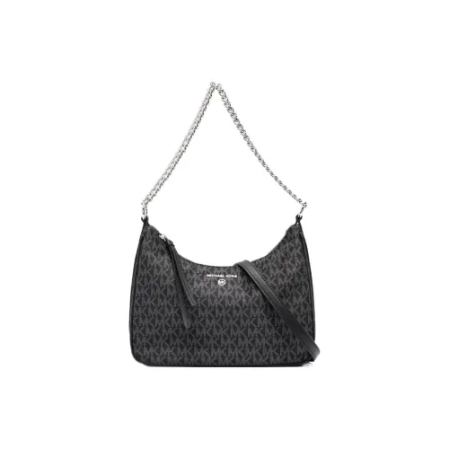 MICHAEL KORS Jet Set Charm Nylon With Calfskin Portable Crossbody Bag, Shoulder Bag Women's Black
