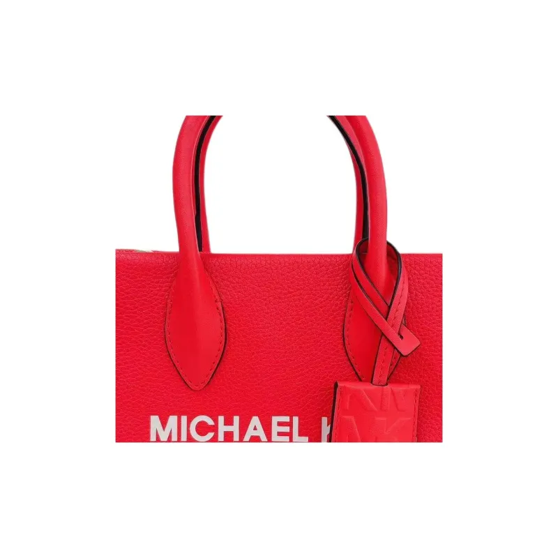 MICHAEL KORS Mirella Cow Leather Tote Bag, Shopping Bag, Handbag Trumpets Women's Red-4