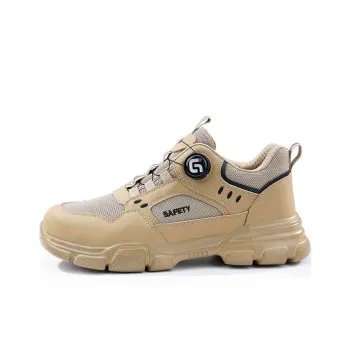 Blue Gull Shield Abrasion Resistant Impact Resistant Breathable Low Top Outdoor Shoes Unisex Khaki