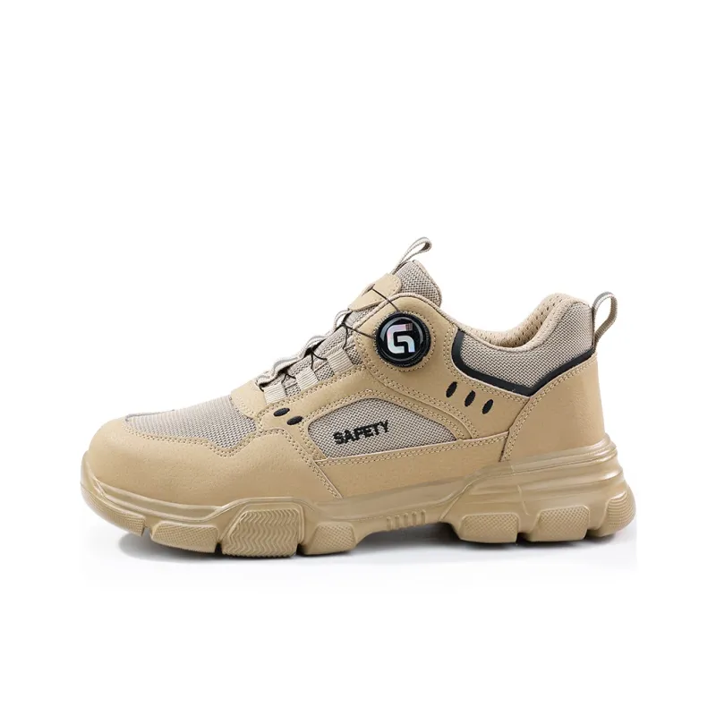 Blue Gull Shield Abrasion-Resistant Impact-Resistant Breathable Low-Top Outdoor Shoes Unisex Khaki-0