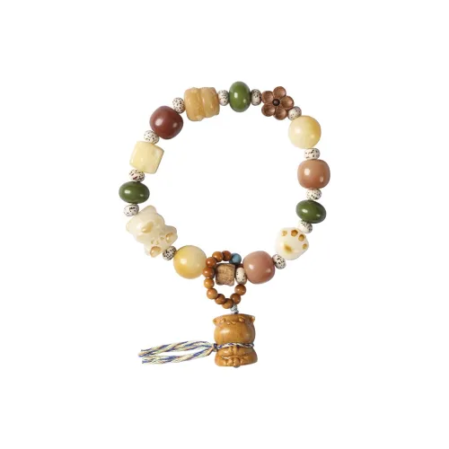 JINGCHENGGOU Green Sandalwood Bracelets Unisex