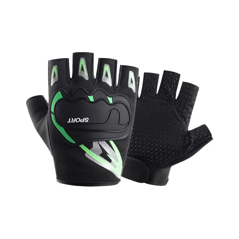 HNJ Cycling Gear Glove Unisex Polyester Black-1