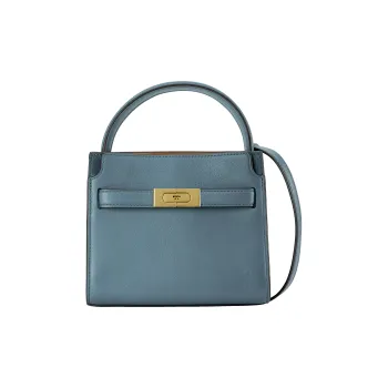 TORY BURCH Lee Radziwill Cow Leather Handbag Crossbody Bag Mini Women's Light Blue