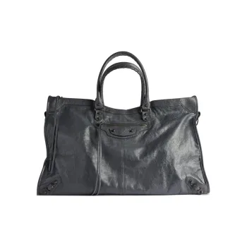 Balenciaga Lambskin One Shoulder Crossbody Handbag, Travel Bag Men's Volcanic Rock