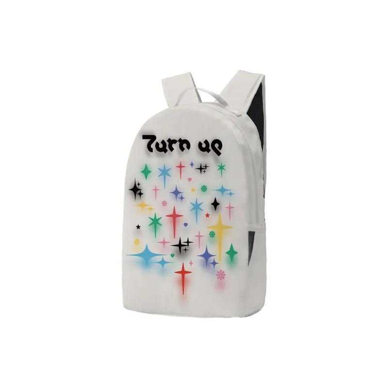 TURN UP Polyester Student Backpack Regular Unisex Multicolor-1
