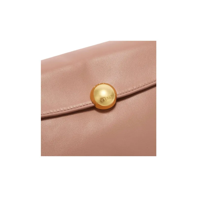 Furla Soft Lambskin One Shoulder Handbag Mini Women's Pink-3
