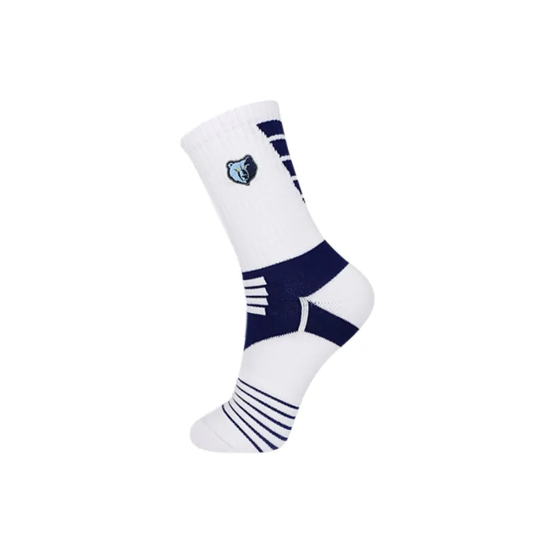 NBA Memphis Grizzlies Basketball Socks Men's 2 Pack Literature Blue-1