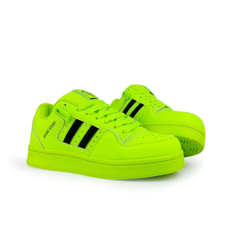 Rongchuan Slip-Resistant Water-Resistant Wear-Resistant Lightweight Low-Top Skateboard Shoes Unisex Fluorescent Teal-2
