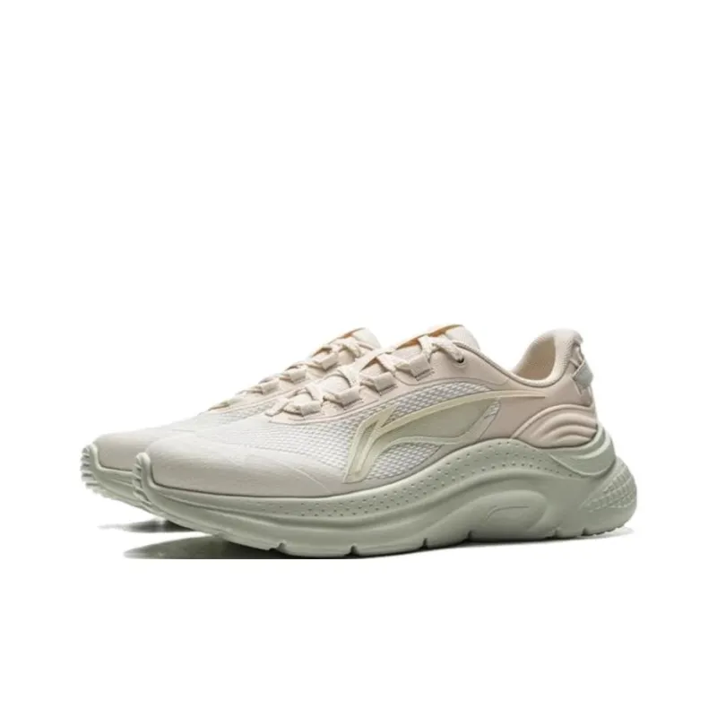 LiNing Liuyun Anti-Slip And Wear-Resistant Breathable Low-Top Casual Running Shoes Women's White Pink Cyan-2