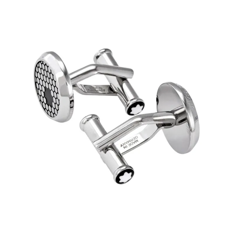 MONTBLANC Metal Cufflinks Men's Silver-1