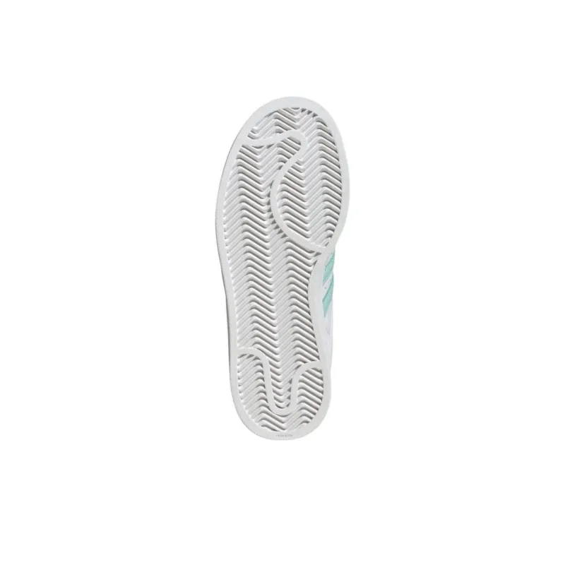 Adidas Originals Superstar 2 Anti Slip Wear Resistant Low Top Skateboard Shoes Women's White Green-4
