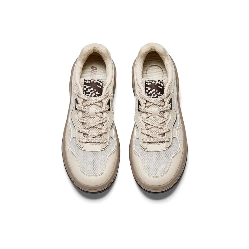 Anta Non-slip Breathable And Wear-resistant Low-Top Skateboard Shoes Men's Chalk Gray-2