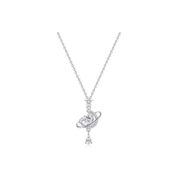 MIDNIGHT MOMENT 925 Sterling Silver Necklaces Women's