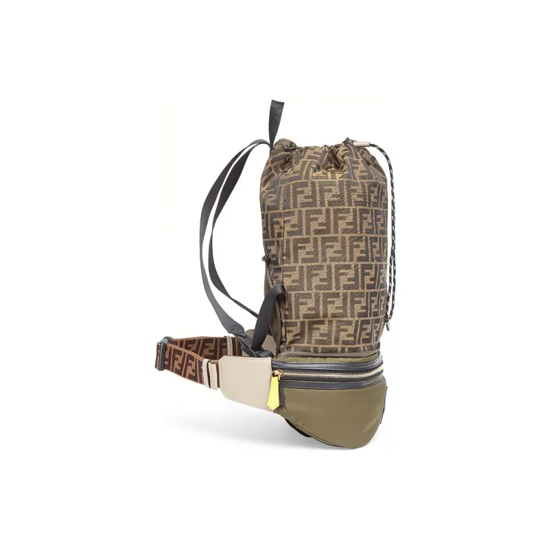 FENDI Nylon Backpack Men's Green-2