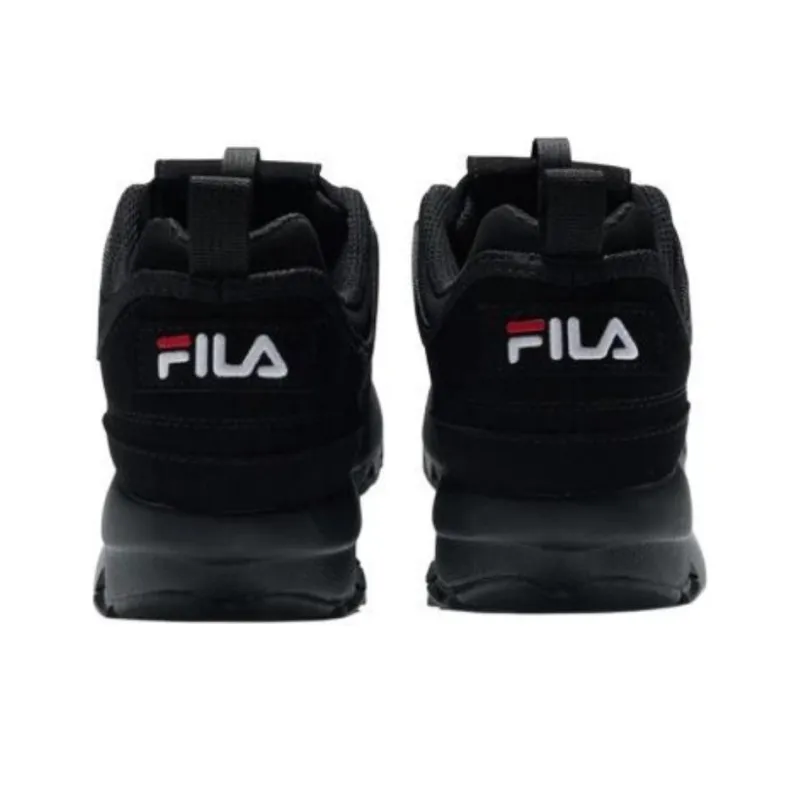 FILA Disruptor 2 Anti Slip Wear Resistant Low Top Running Shoes Unisex Black-4