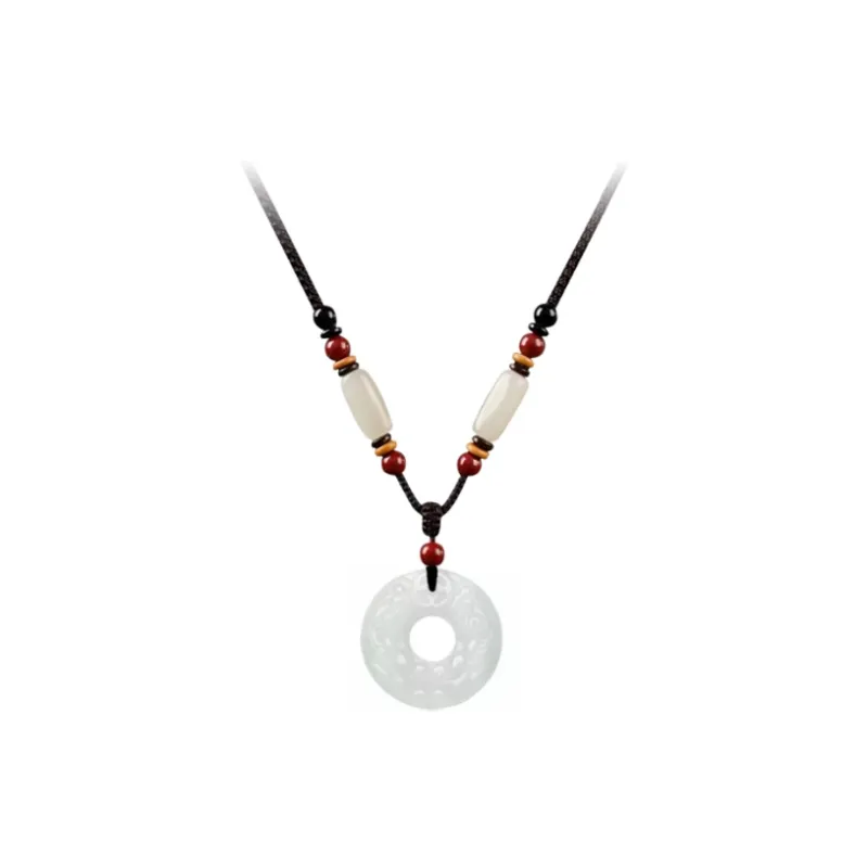 Ancient Jewelry Chalcedony Jade Necklaces Unisex-0